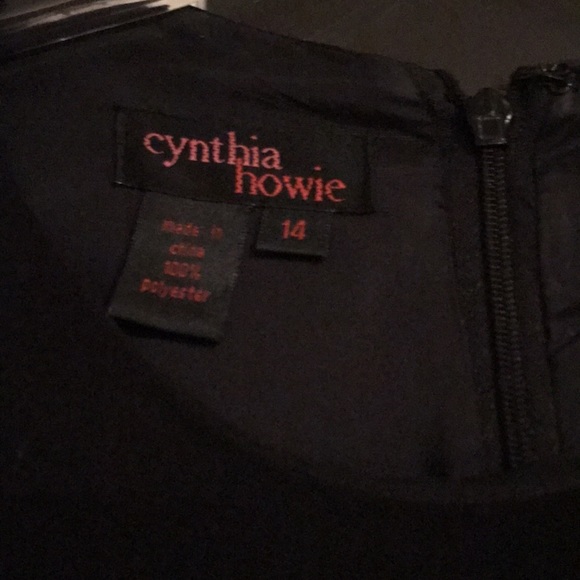 Cynthia Howie Dressy black dress 100% polyester - Picture 8 of 11